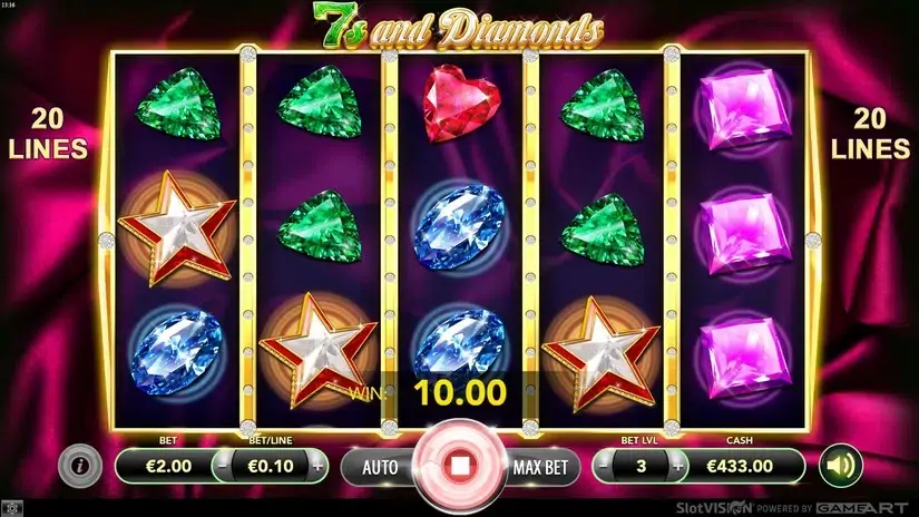 7s and Diamond slot screenshot 5