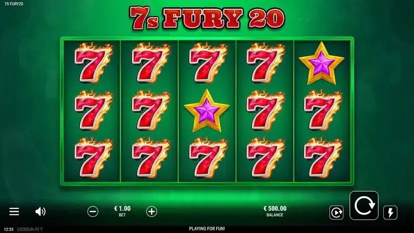 7s Fury 20 slot screenshot 1
