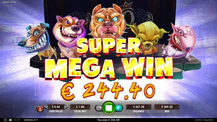Angry Dogs slot screenshot 8