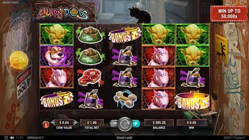 Angry Dogs slot screenshot 3