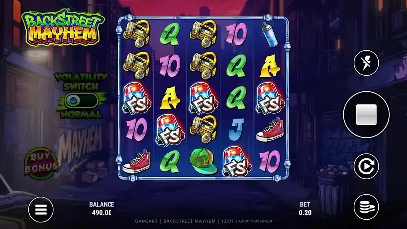 Backstreet Mayhem slot screenshot 1