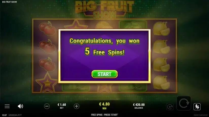 Big Fruit Show slot screenshot 3