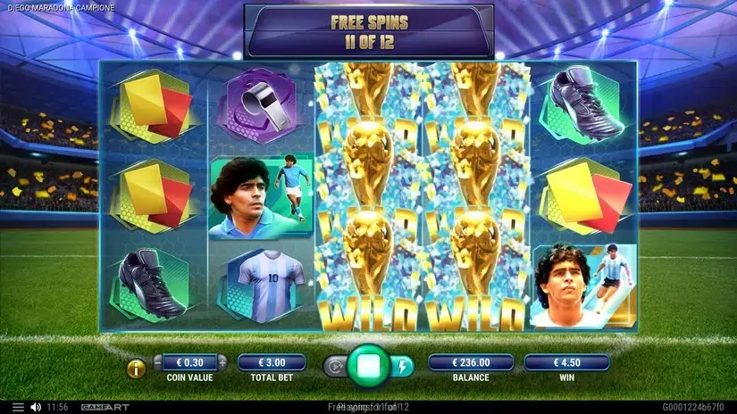 Diego Maradona Campione slot screenshot 
