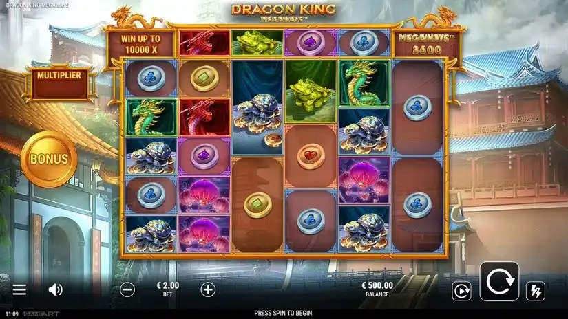 Dragon King Megaways slot screenshot 1