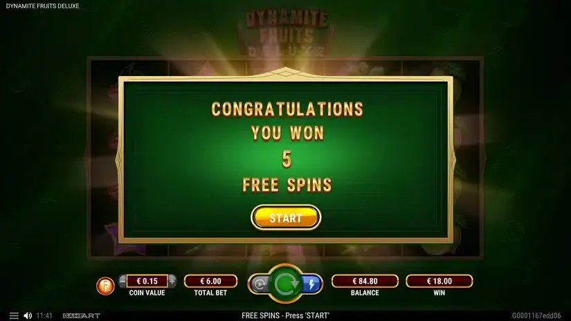 Dynamite Fruits Deluxe slot screenshot 6
