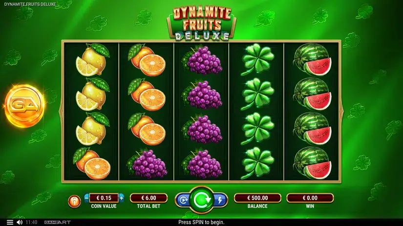 Dynamite Fruits Deluxe slot screenshot 1