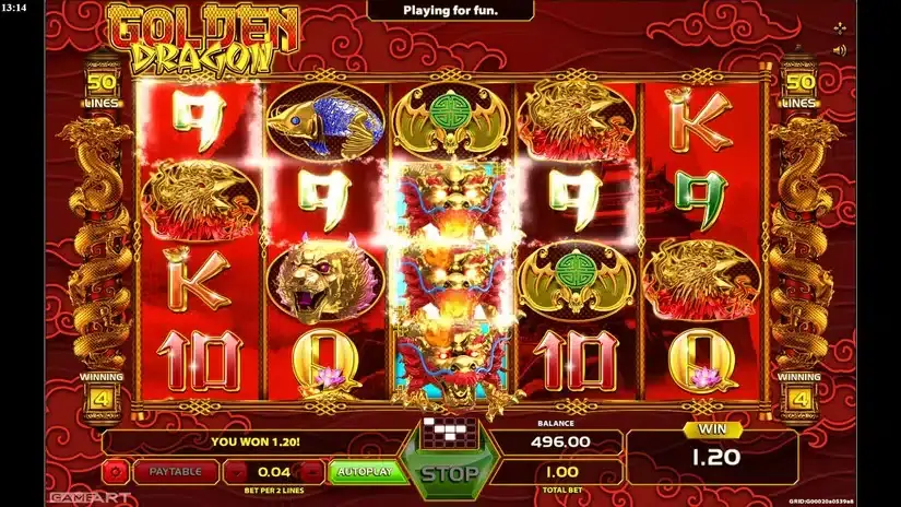 Golden Dragon slot screenshot 2