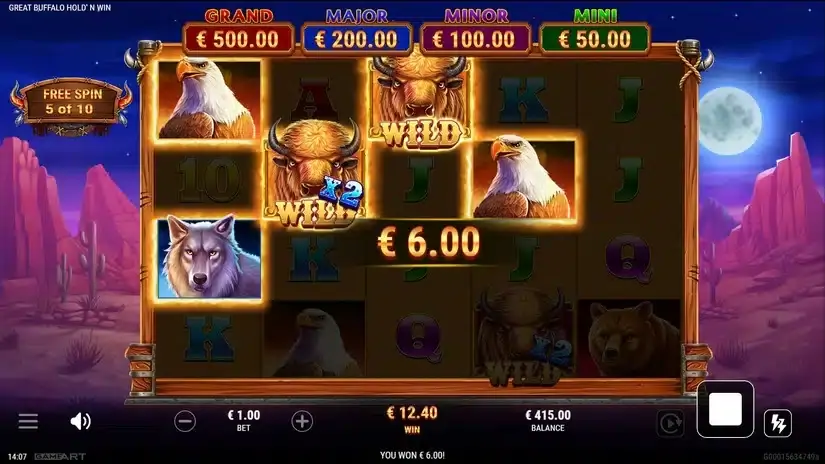 Great Buffalo Hold’n Win slot screenshot 4