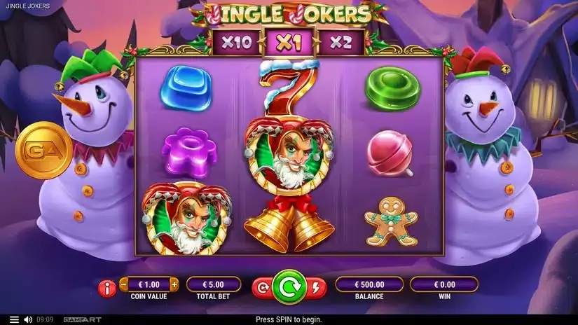 Jingle Jokers slot screenshot 1
