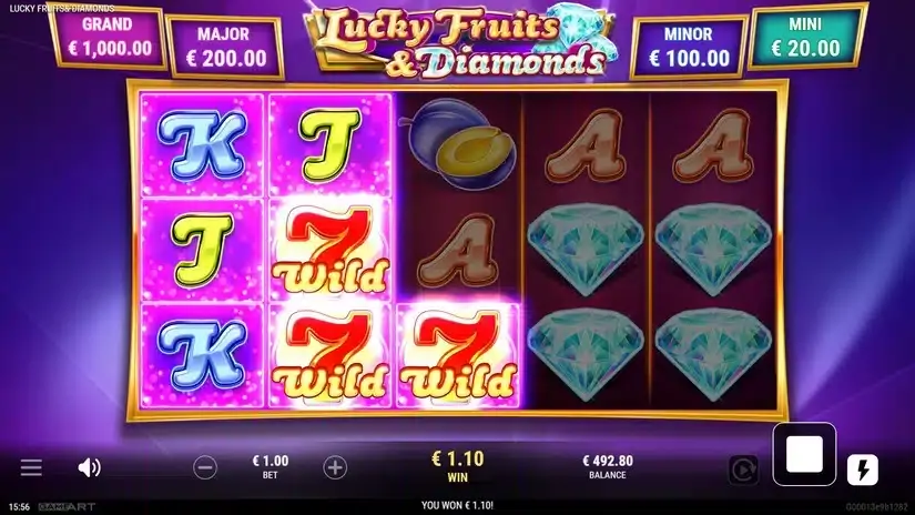 Lucky Fruits & Diamonds slot screenshot 3