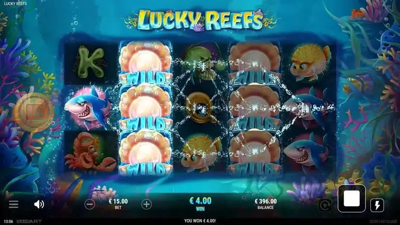 Lucky Reefs slot screenshot 4