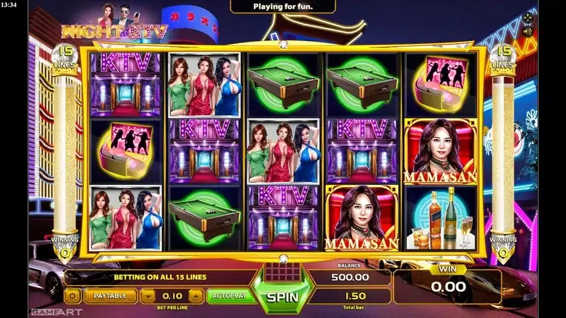 Night at KTV slot screenshot 1