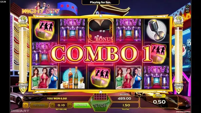 Night at KTV slot screenshot 3