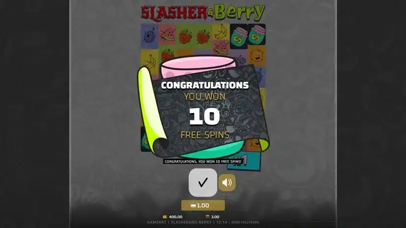 Slasher & Berry slot screenshot 3