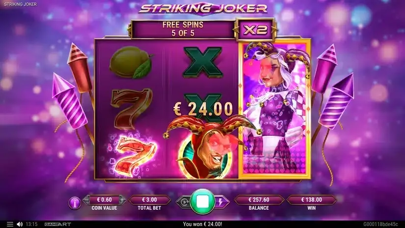 Striking Joker slot screenshot 