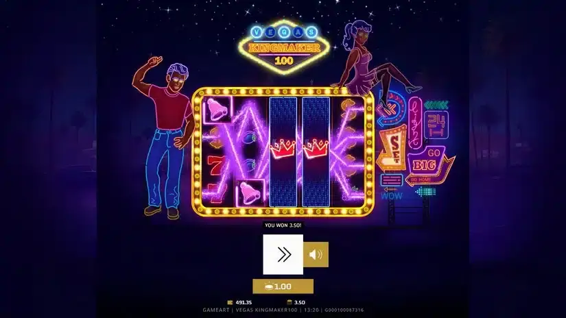 Vegas Kingmaker 100 slot screenshot 3