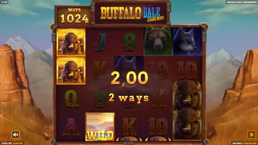 Buffalo Dale: Grandways slot screenshot 2