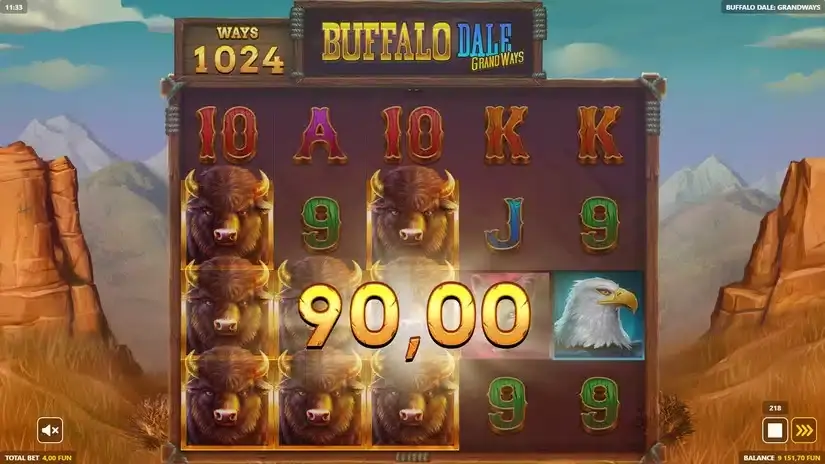 Buffalo Dale: Grandways slot screenshot 6