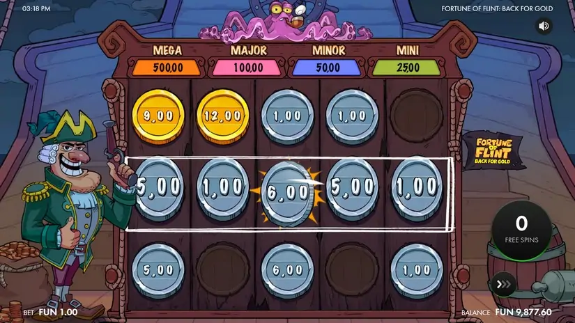 Fortune of Flint: Back for Gold slot screenshot 5
