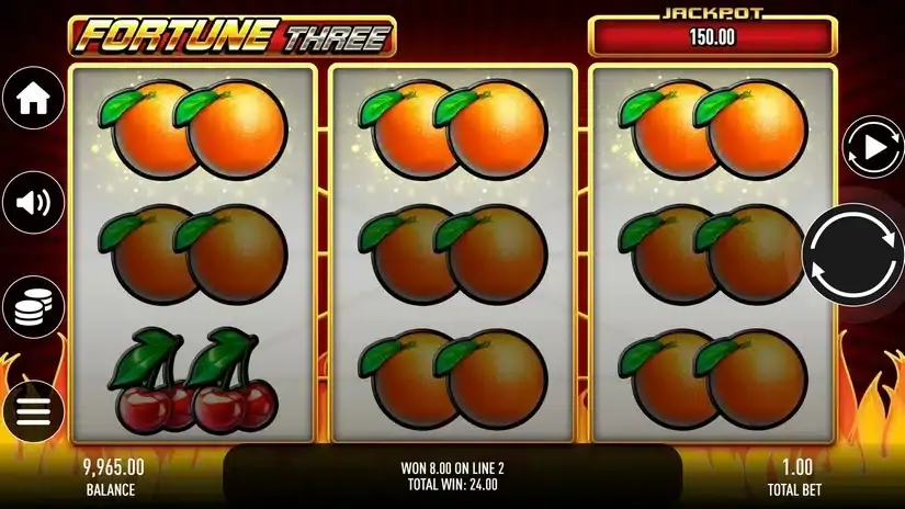 Fortune Three slot screenshot 3