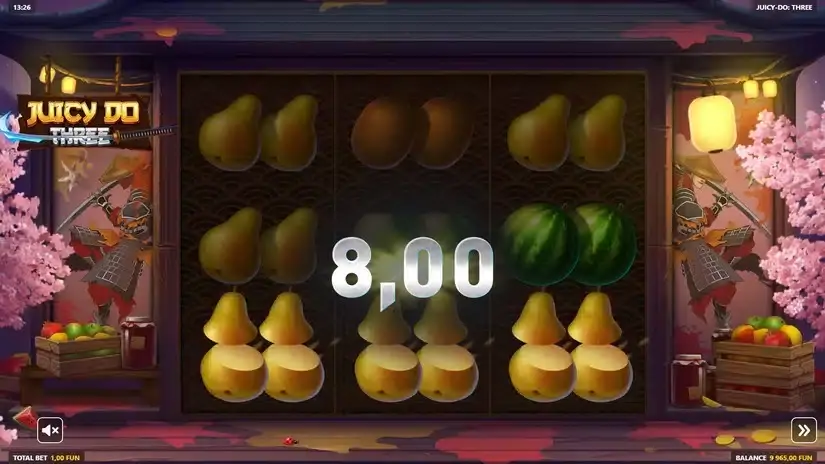 Juicy Do Three slot screenshot 2