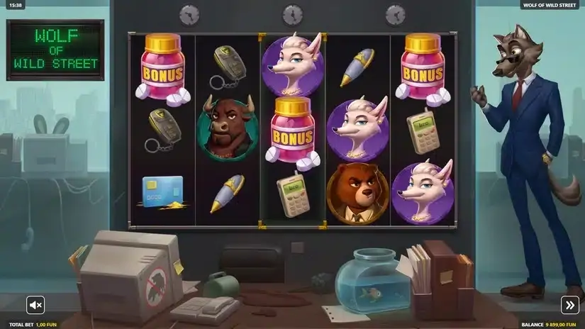 Wolf of Wild Street slot screenshot 2