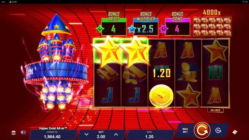 Hyper Gold All In slot screenshot 3