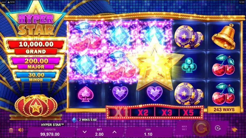 Hyper Star slot screenshot 2