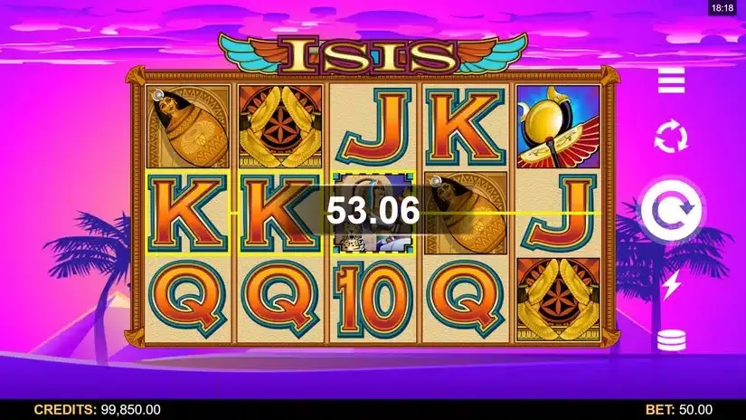 Isis slot screenshot 3