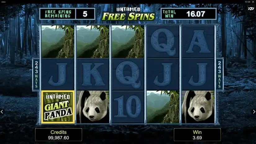 Untamed – Giant Panda slot screenshot 5