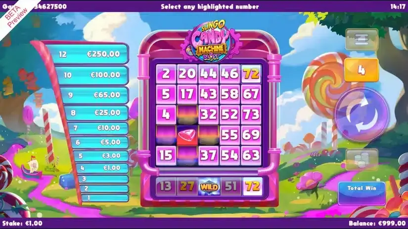 Slingo Candy Machine Bl4st slot screenshot 2