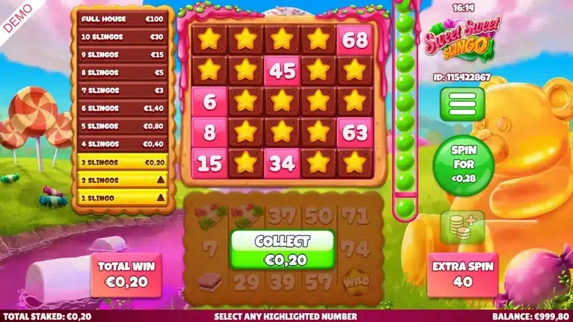 Sweet Sweet Slingo slot screenshot 4