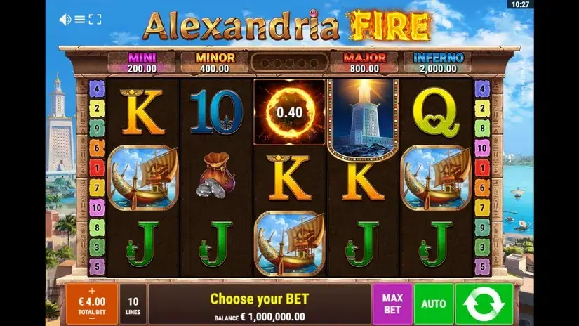 Alexandria Fire slot screenshot 