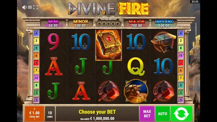 Divine Fire slot screenshot 