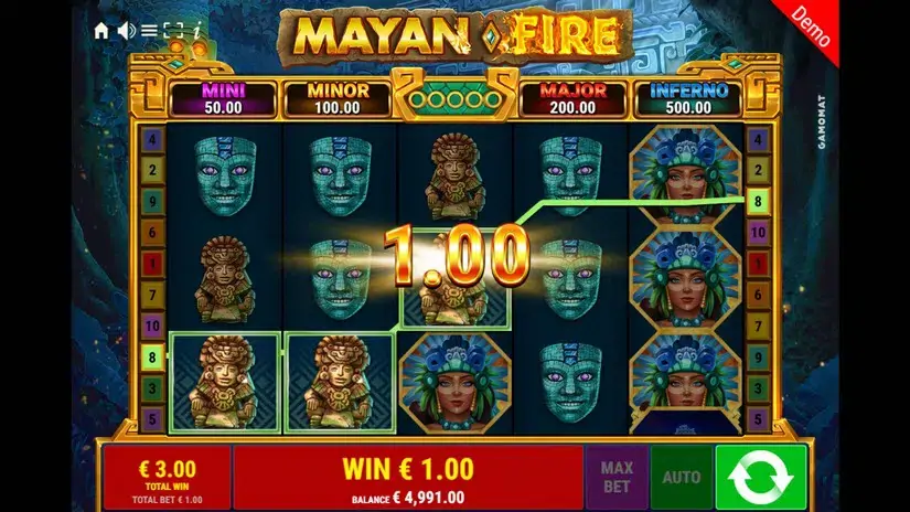 Mayan Fire slot screenshot 5