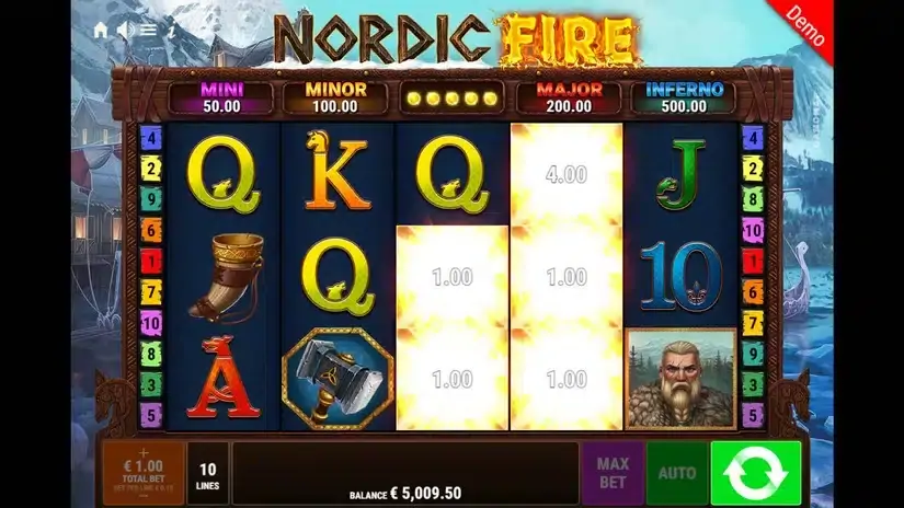 Nordic Fire slot screenshot 3