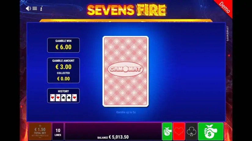 Sevens Fire slot screenshot 4