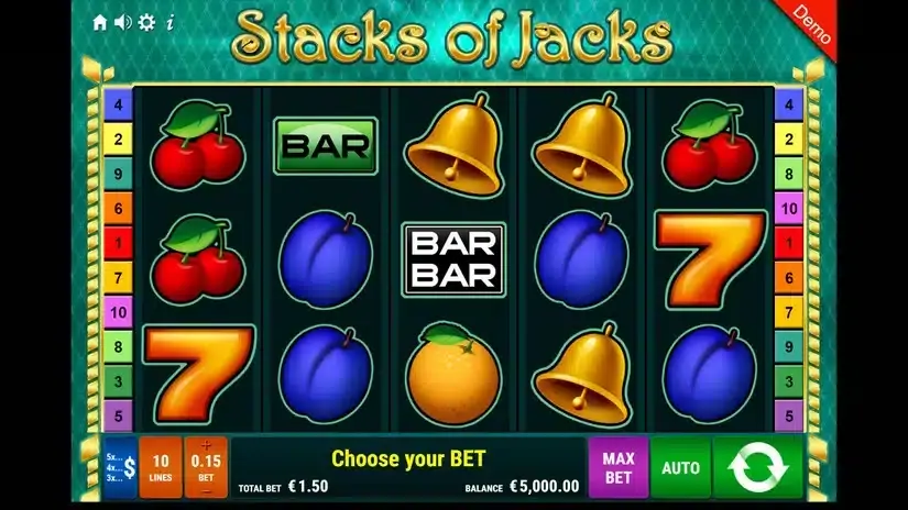 Stacks of Jacks slot screenshot 