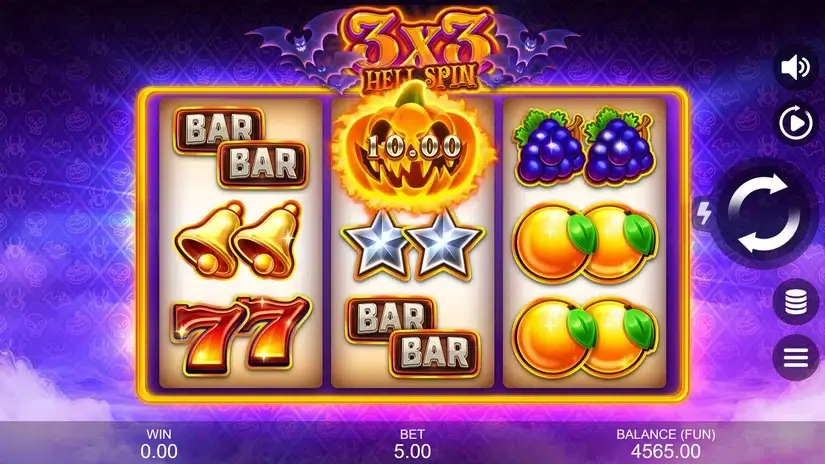 3X3: Hell Spin slot screenshot 