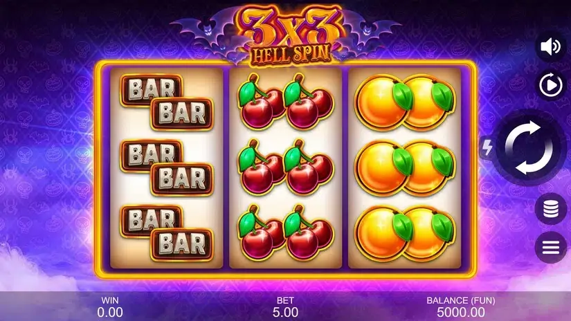 3X3: Hell Spin slot screenshot 