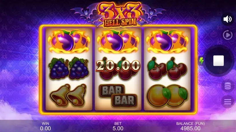 3X3: Hell Spin slot screenshot 2