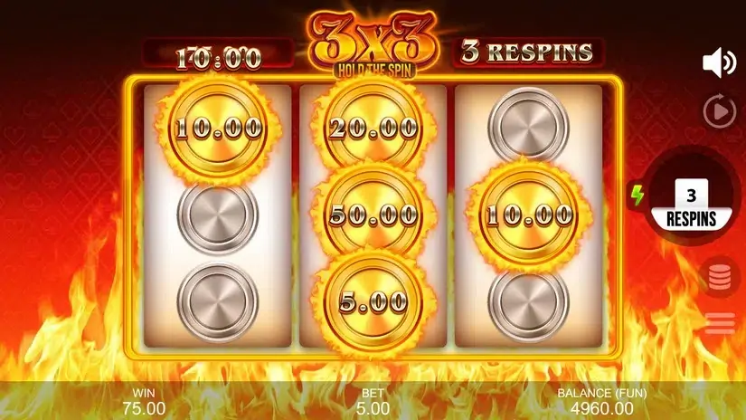 3X3: Hold The Spin slot screenshot 4