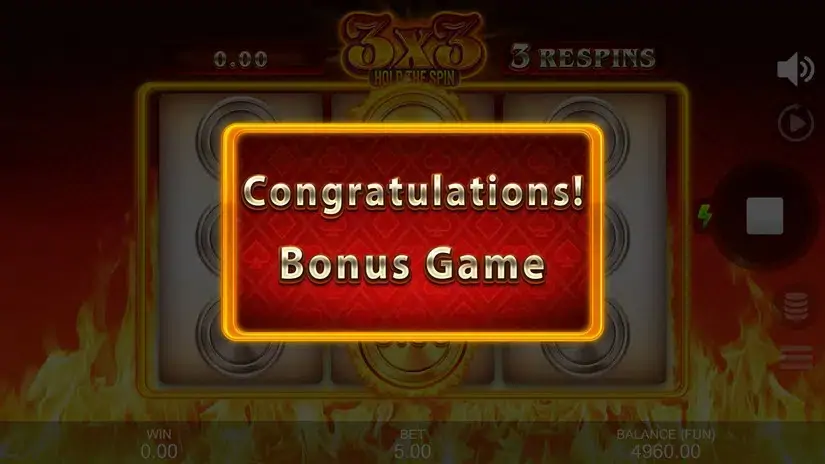 3X3: Hold The Spin slot screenshot 3