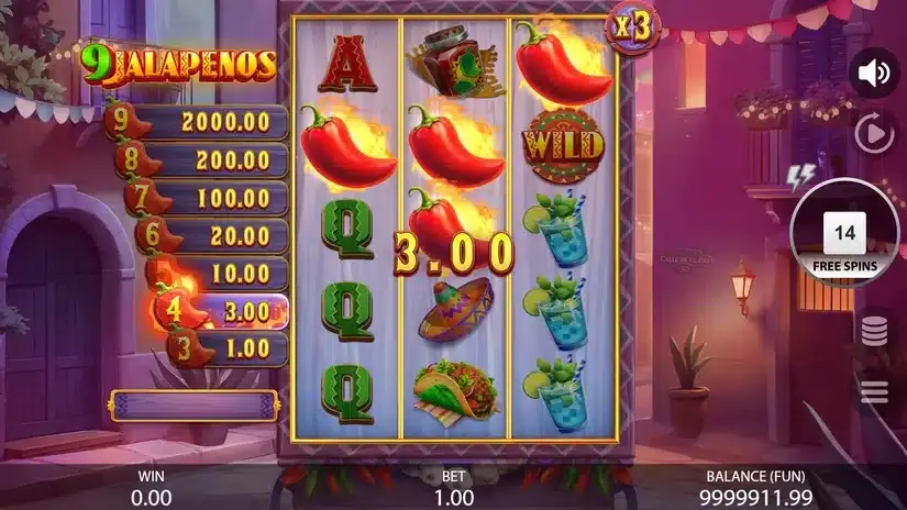 9 Jalapenos slot screenshot 4