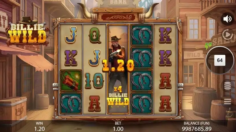 Billie Wild slot screenshot 3