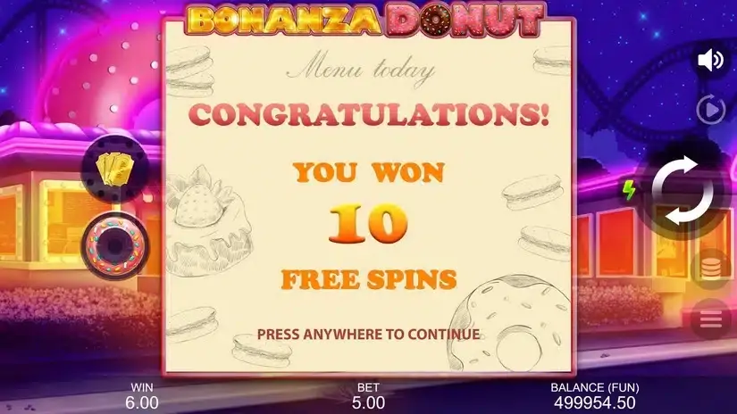 Bonanza Donut slot screenshot 4