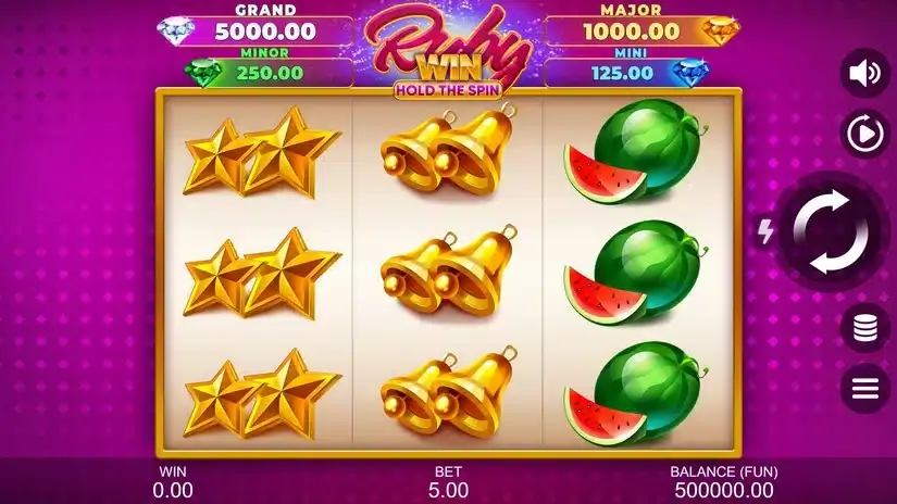 Ruby Win: Hold the Spin slot screenshot 1