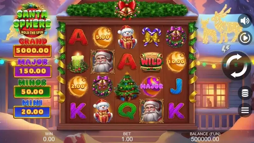 Santa Sphere: Hold The Spin slot screenshot 2