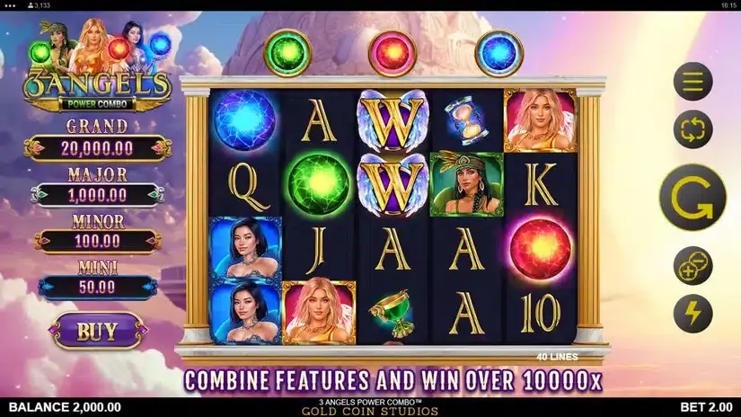 3 Angels Power Combo slot screenshot 
