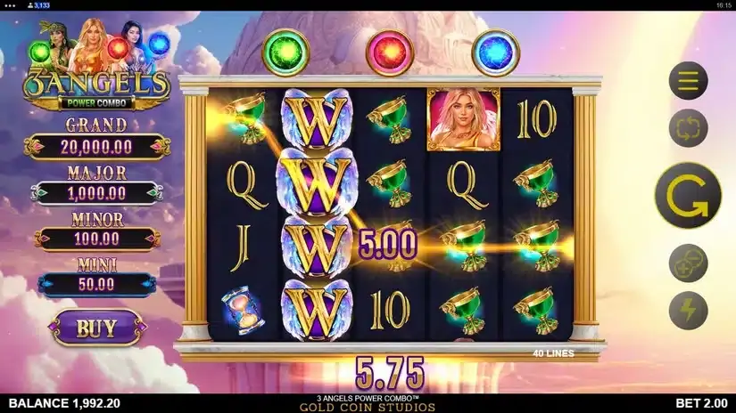 3 Angels Power Combo slot screenshot 2